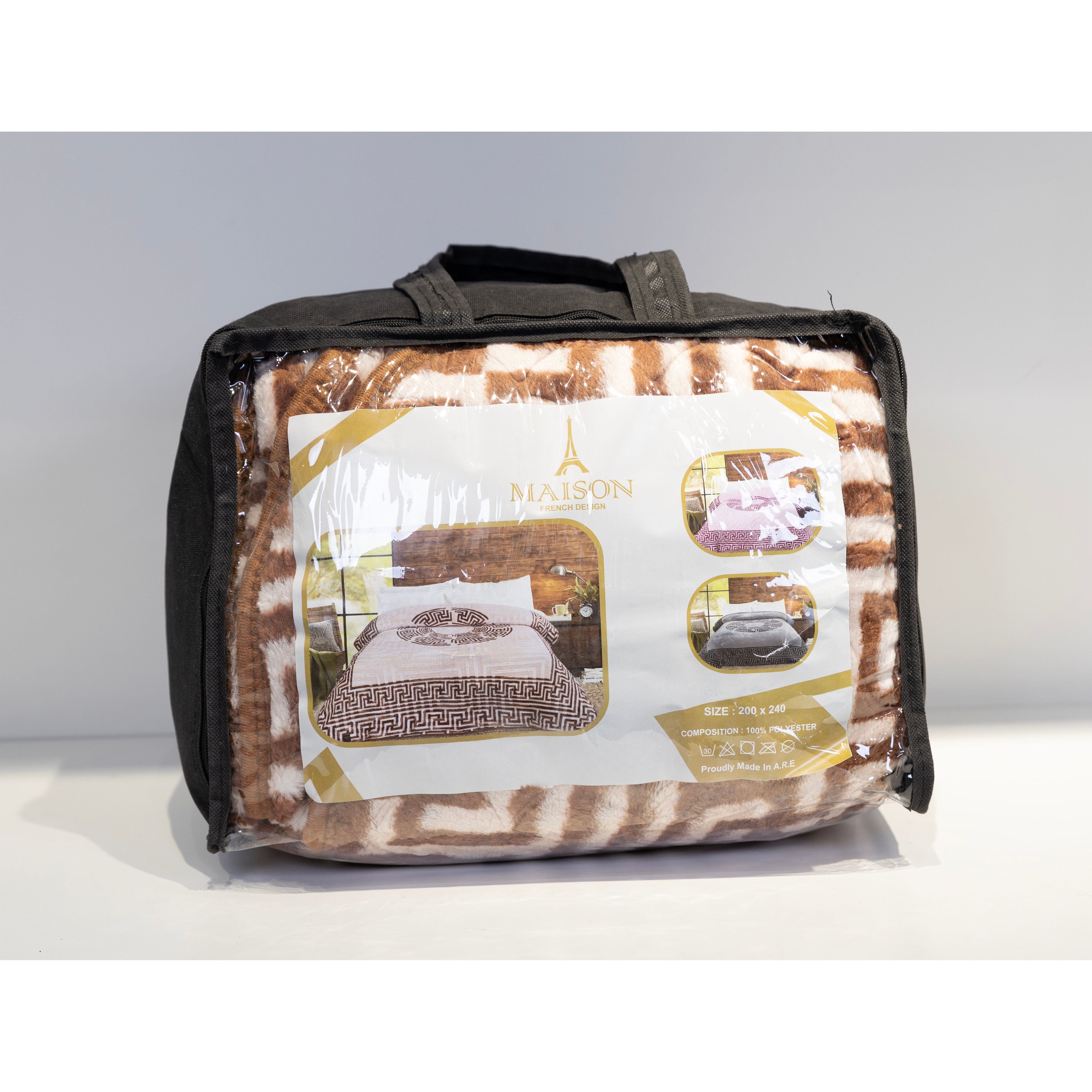 printed french design blanket