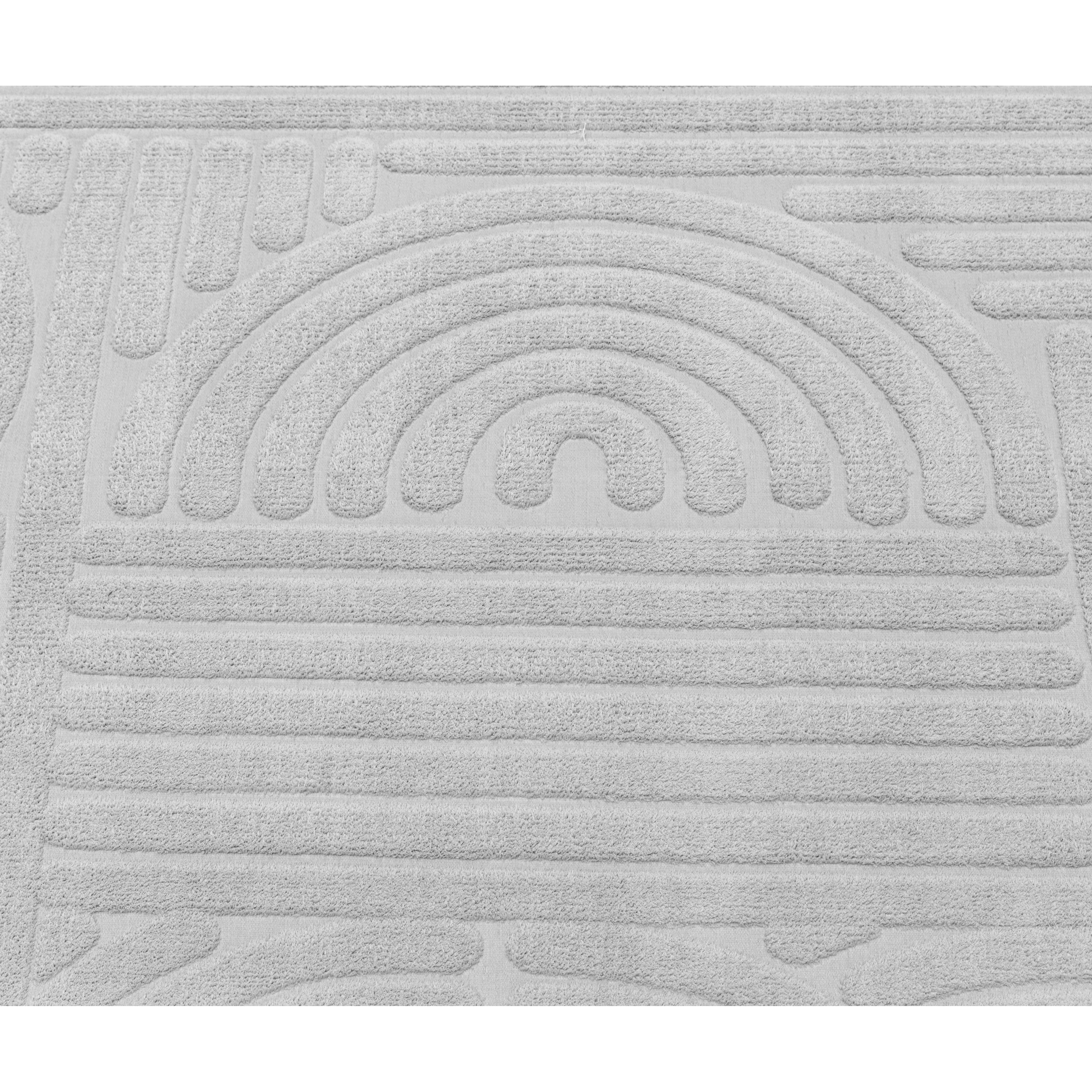 Elite Jacquard Corridor Carpet Modern Pattern (Grey)