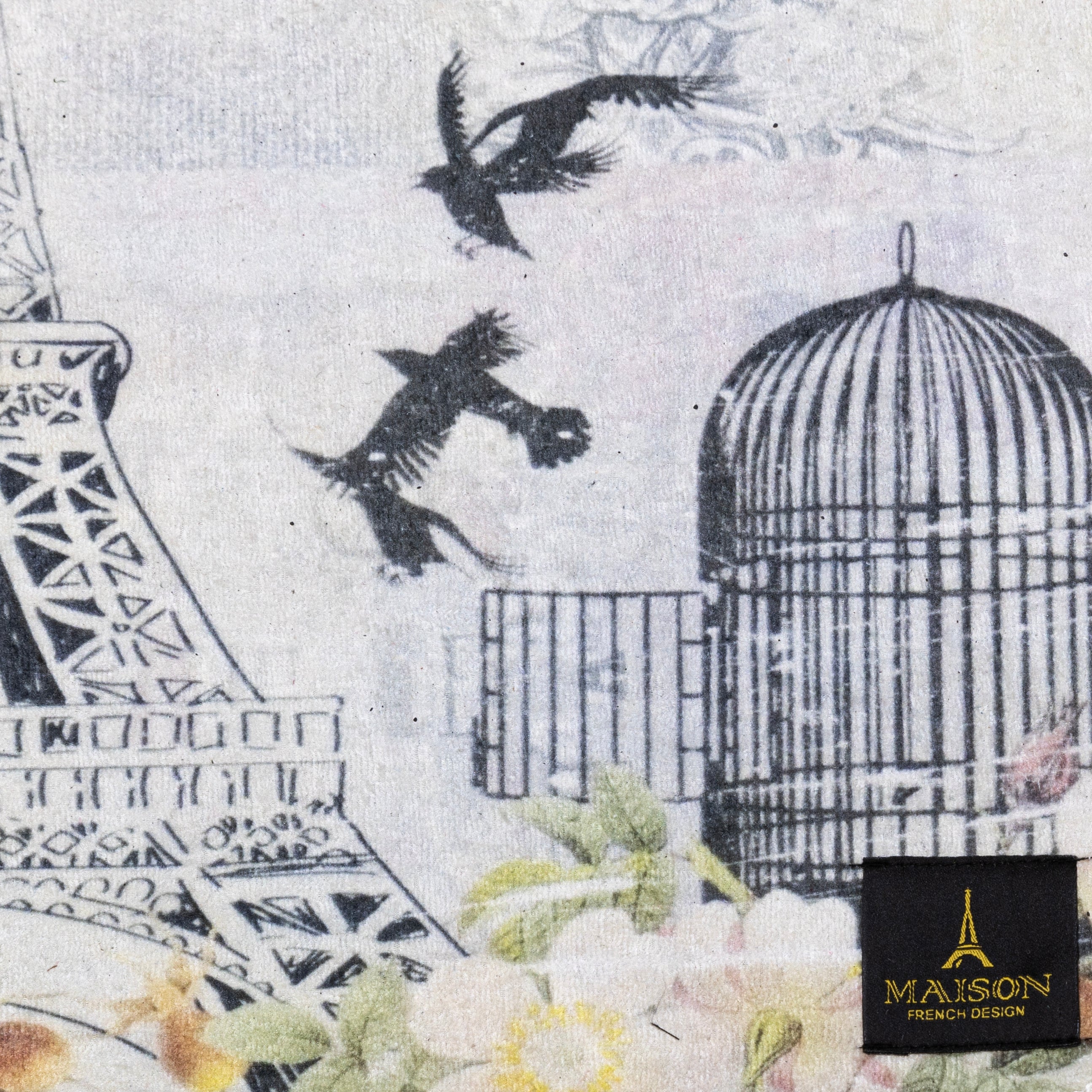 Paris Digital Bathroom Set Non Slip 3Pieces