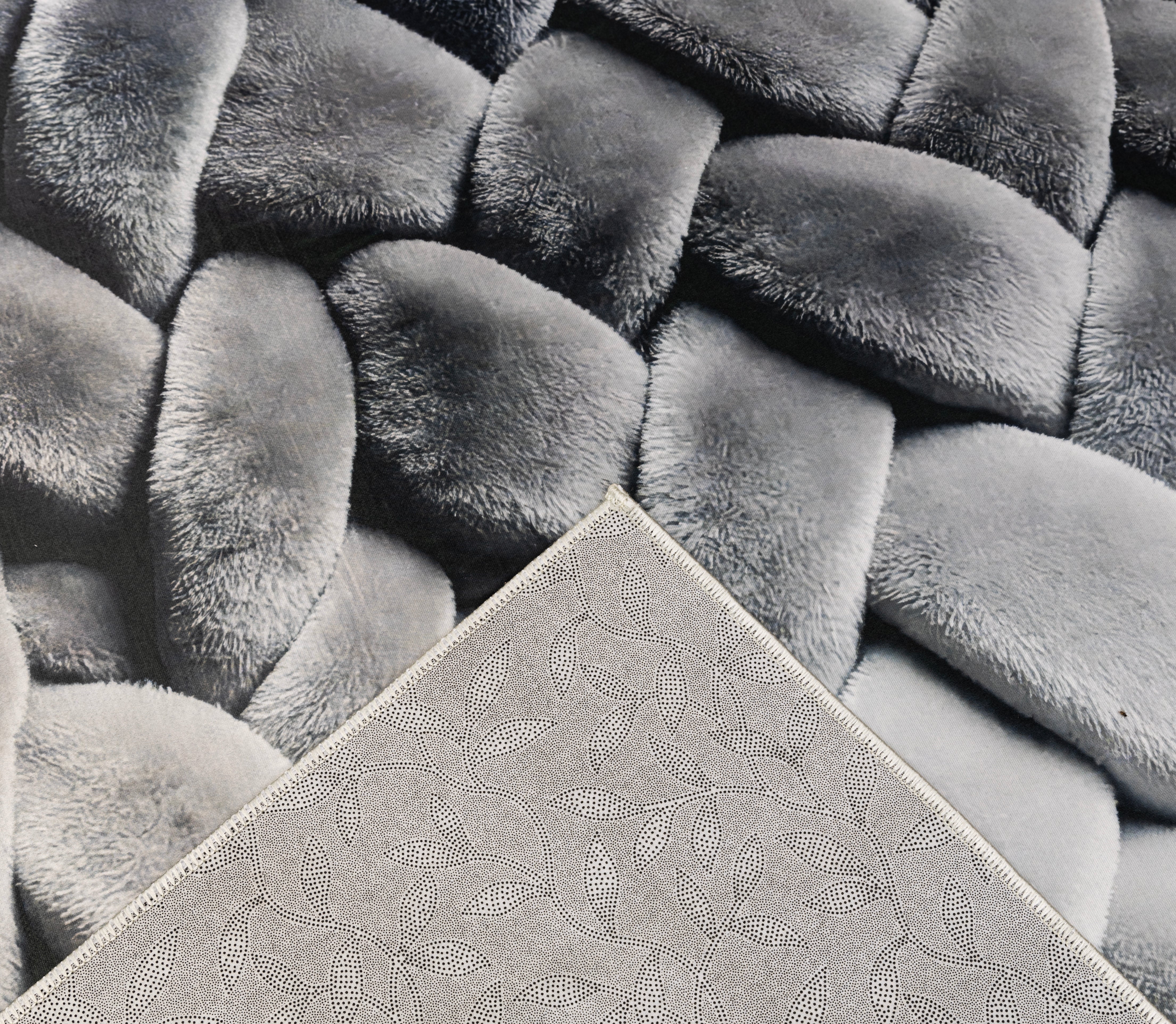 Ribbon Weave - (Grey X Beige) 7D Digital Carpet Printed