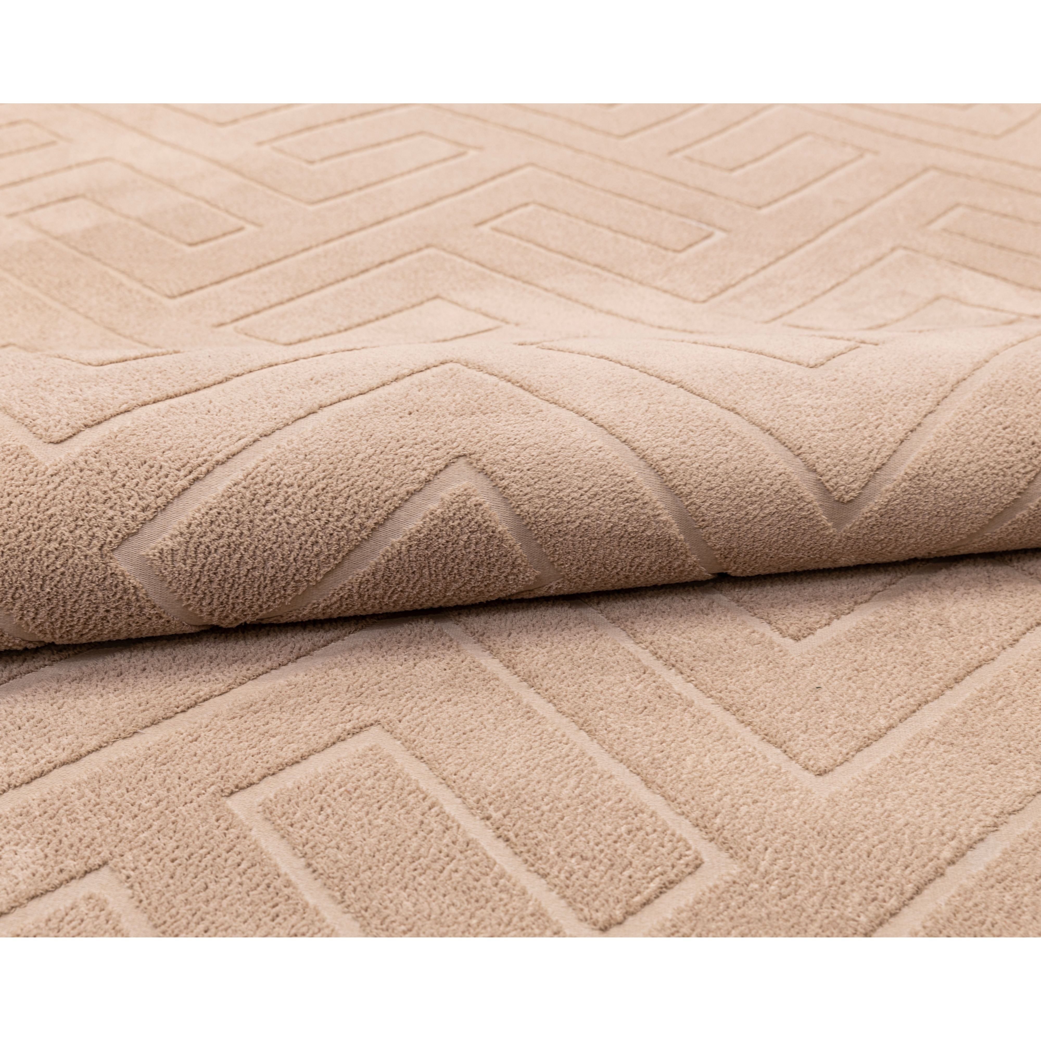 Elite Jacquard Corridor Carpet Geometric Pattern (Beige)