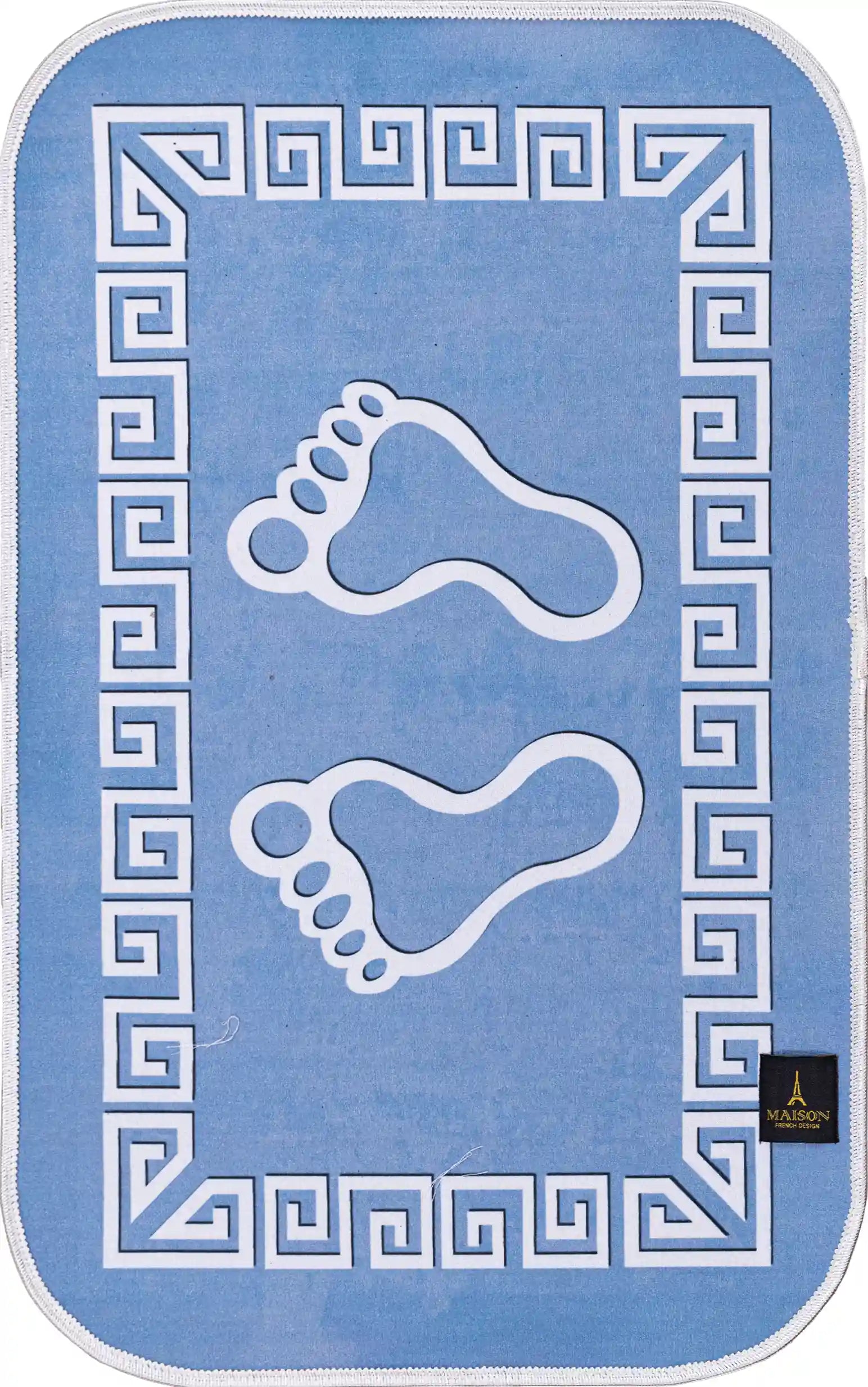 3D Digital Bathroom Mat Set Non Slip 3 Piece Bath Mat