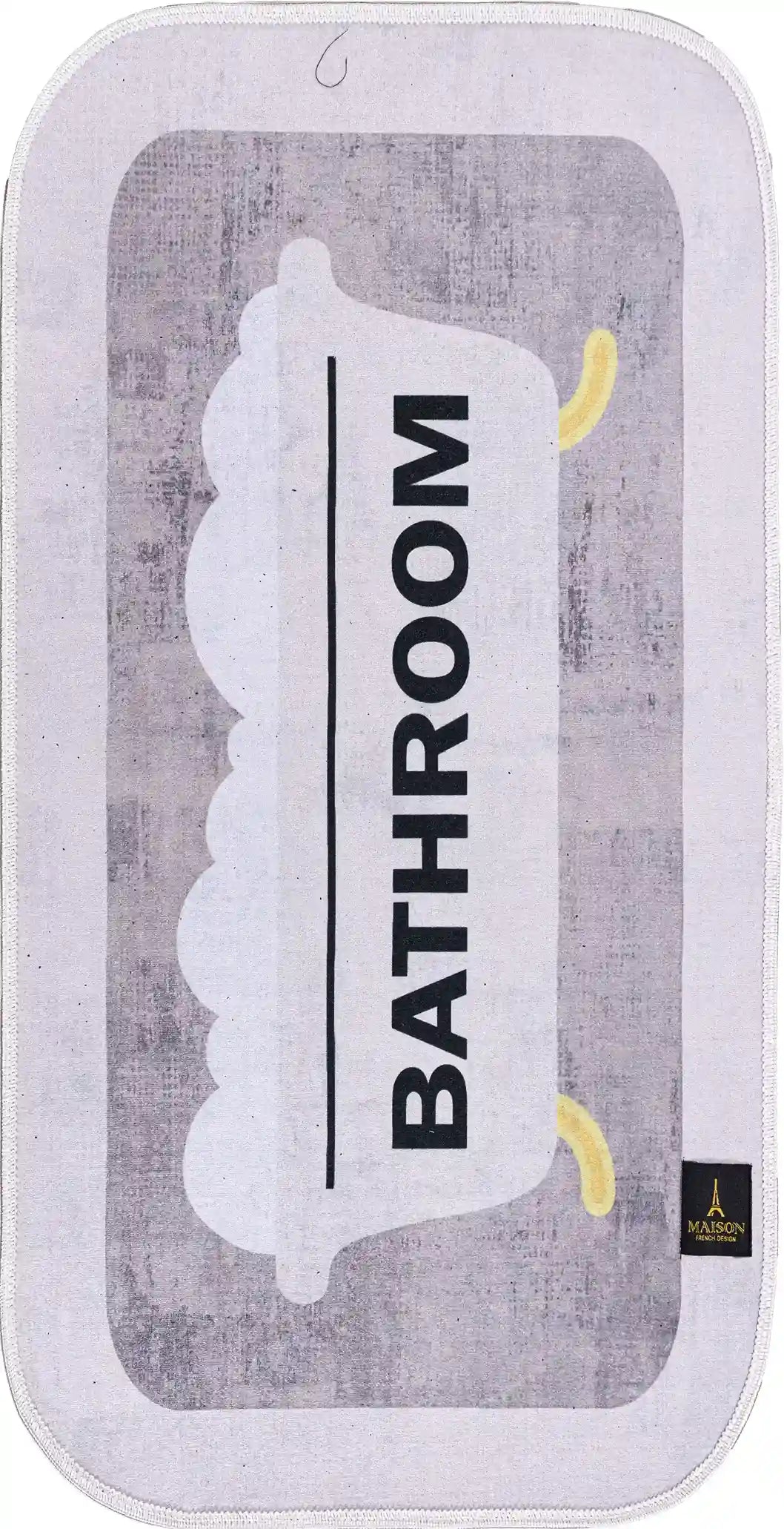 3D Digital Bathroom Mat Set Non Slip 3 Piece Bath Mat