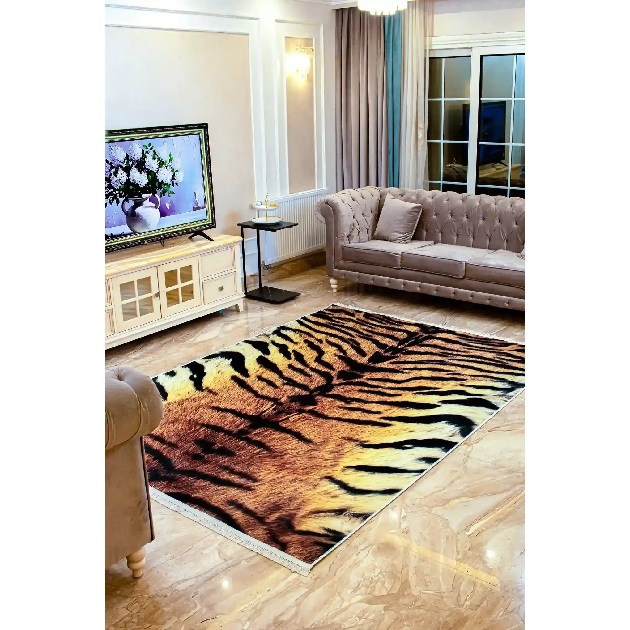 leopard mat digital carpet 3d
