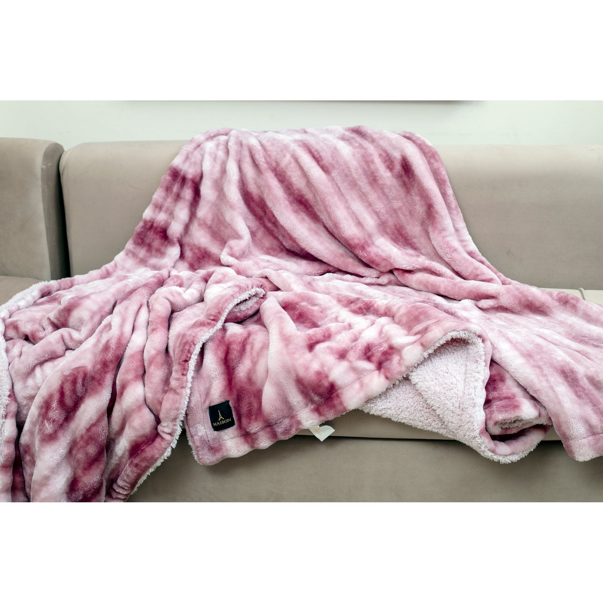 alpine sherpa blanket red