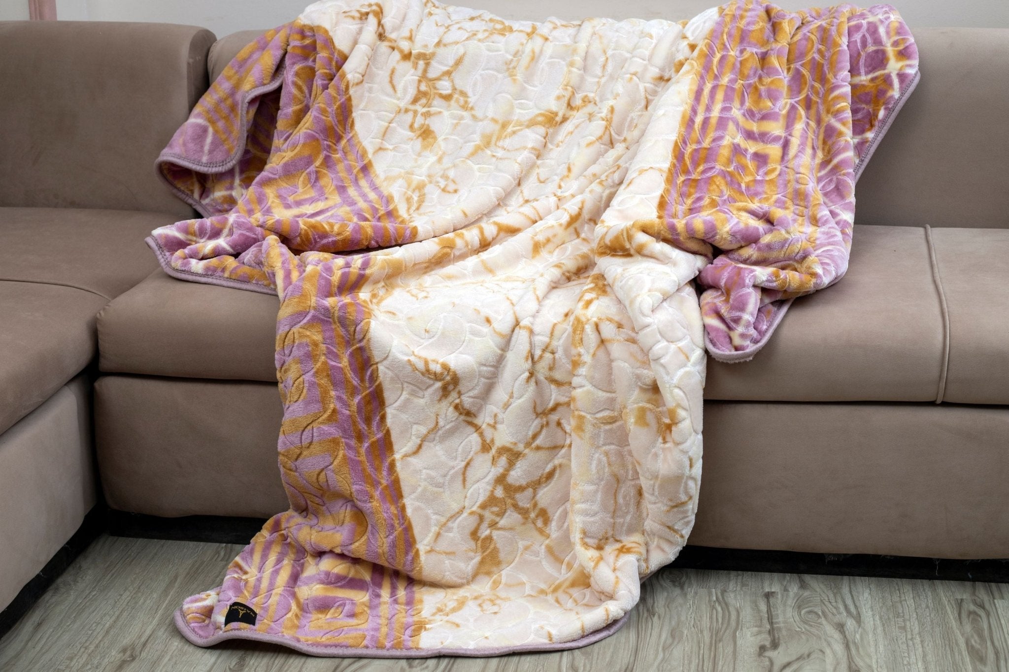 Artistic Printed Blanket (Rose-Gold)