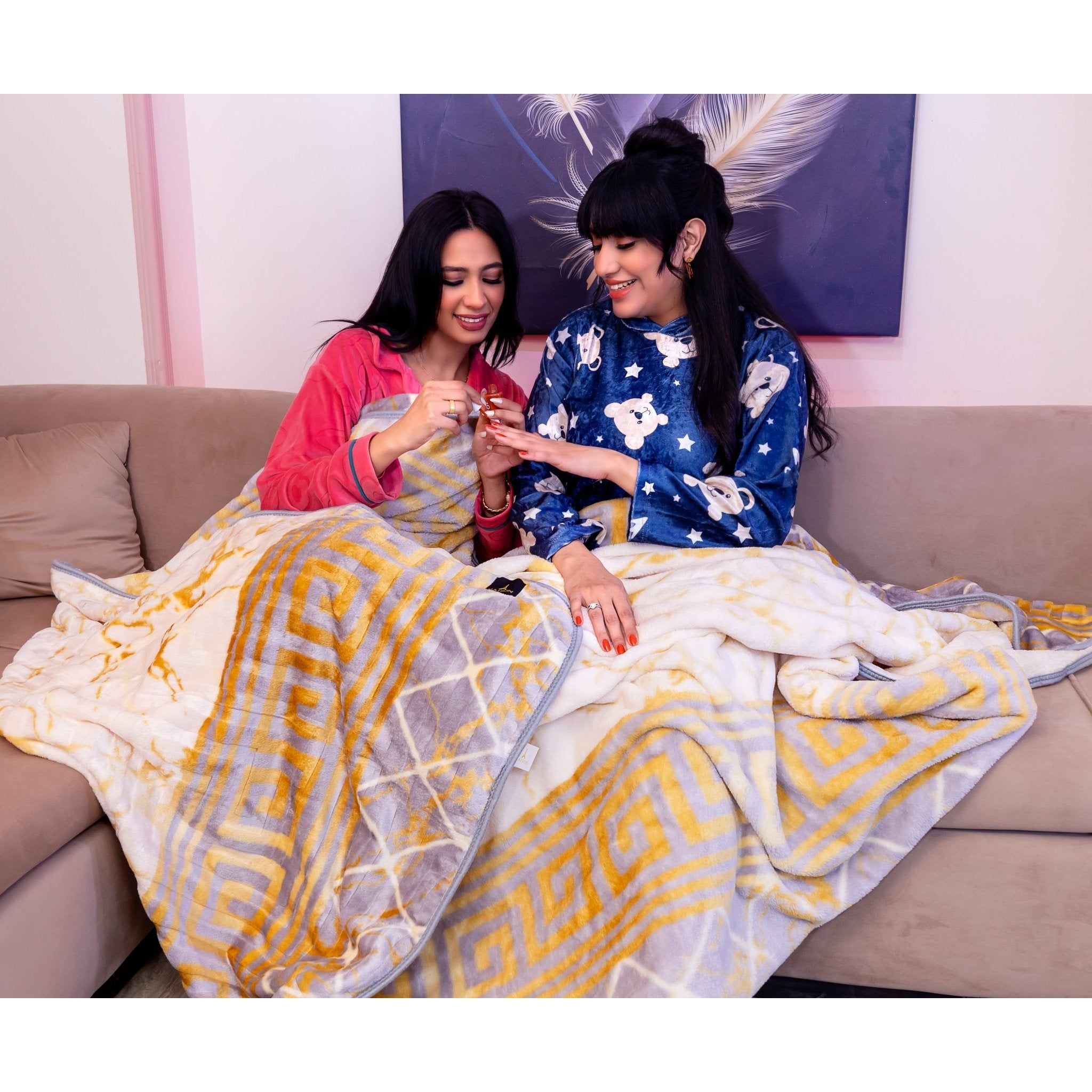 artistic printed blanket