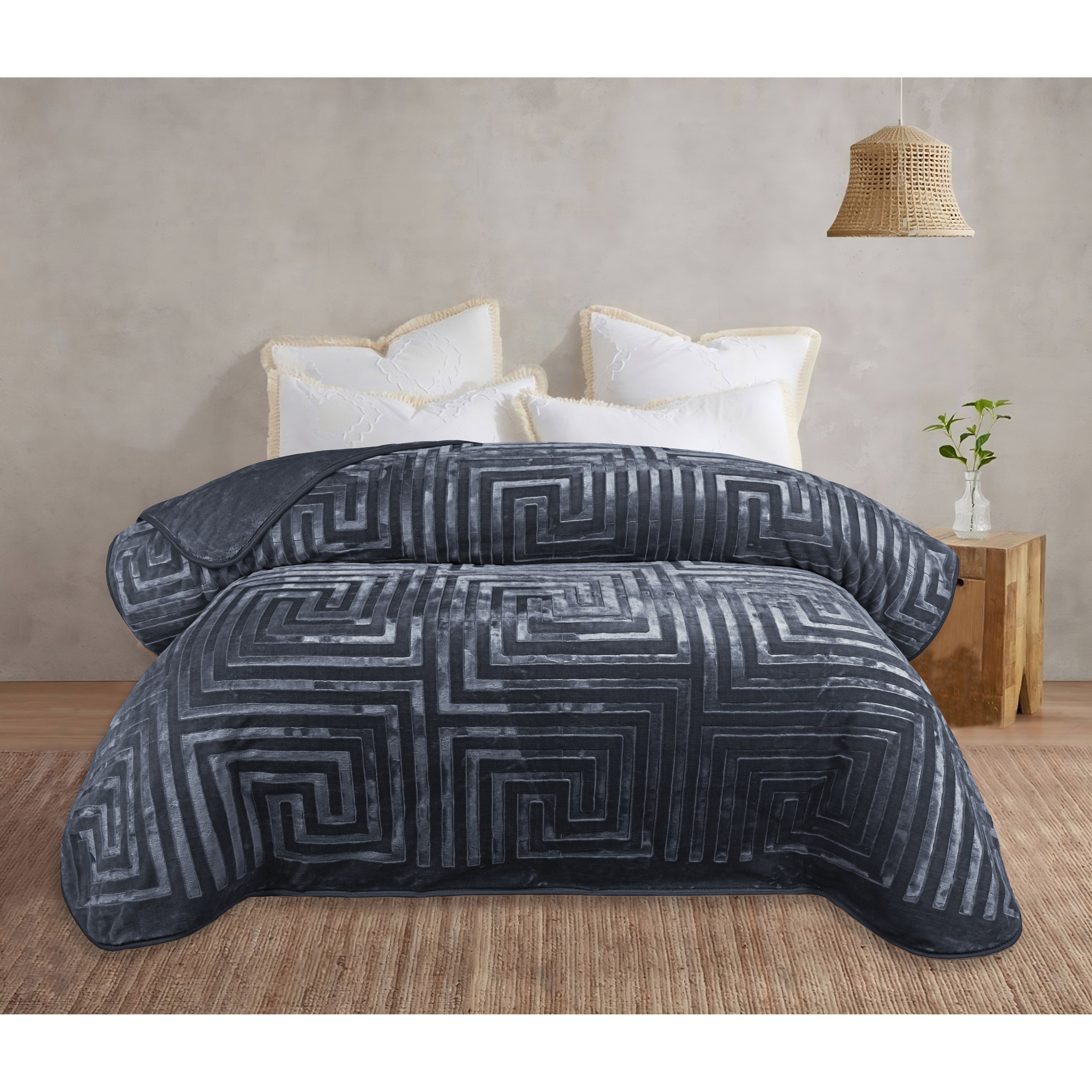 stylish embossed blanket soft
