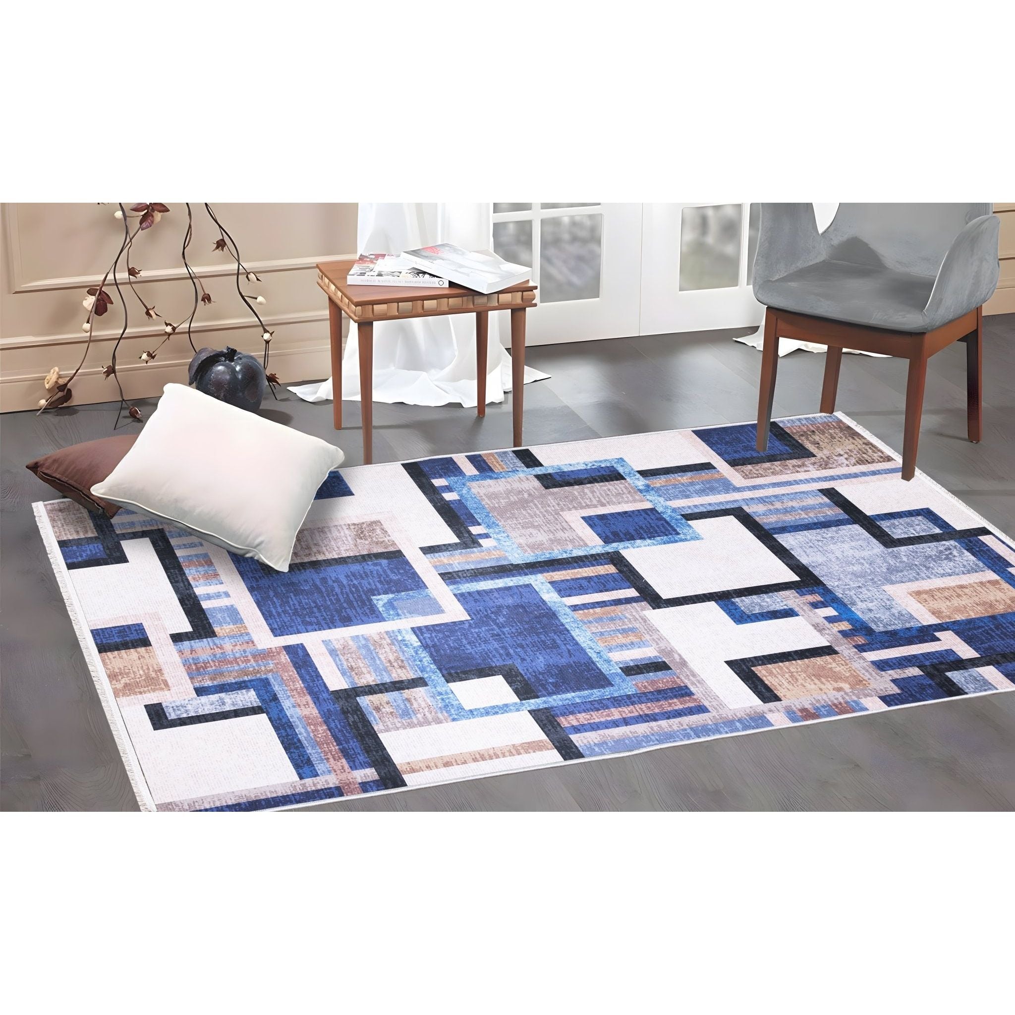 blue harmony rug 150cm
