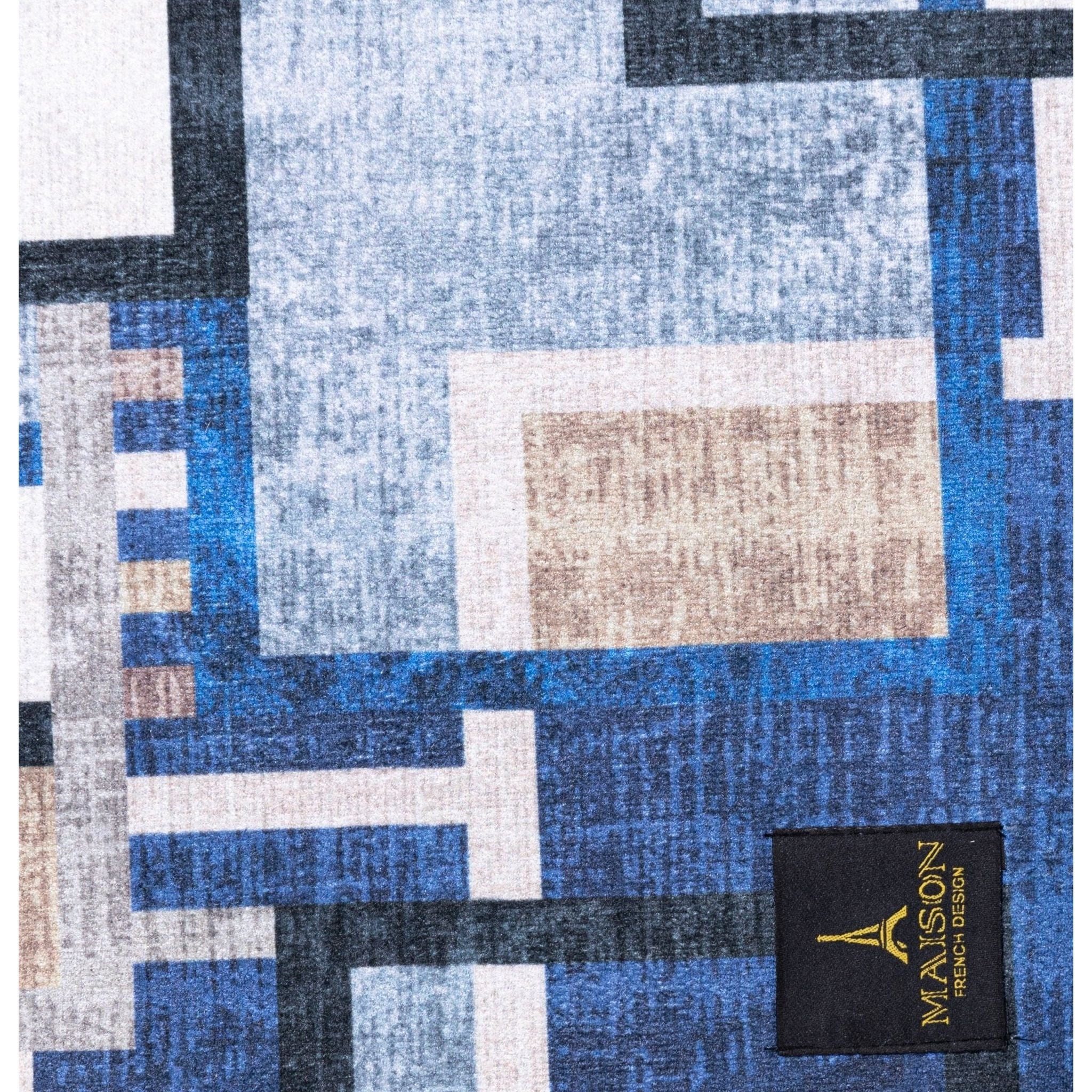 blue harmony door mat non slip