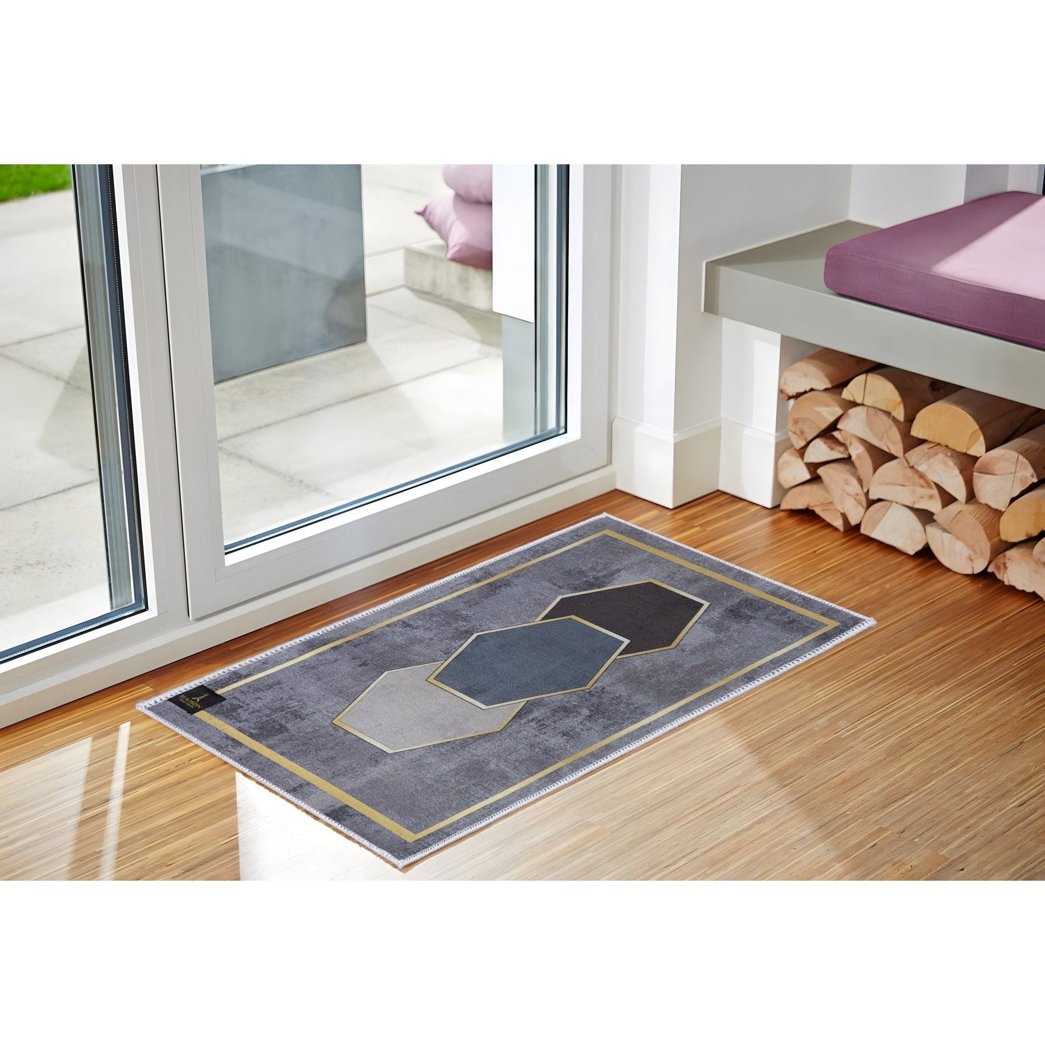 hexa door mat with unique