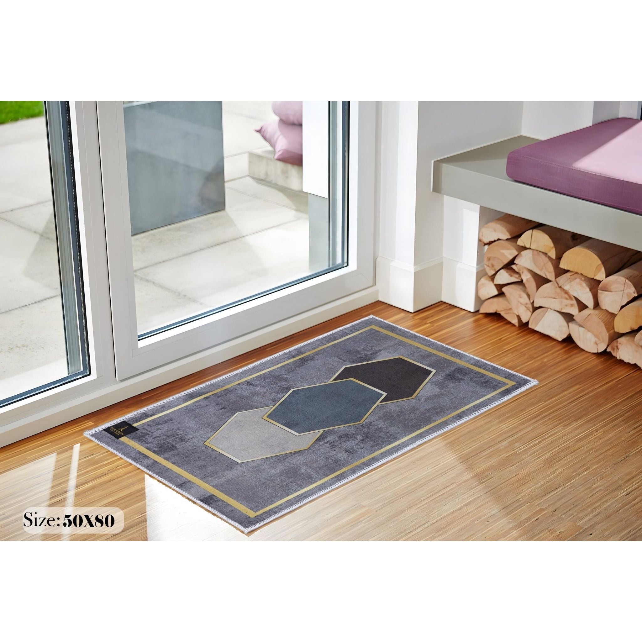 hexa door mat with unique