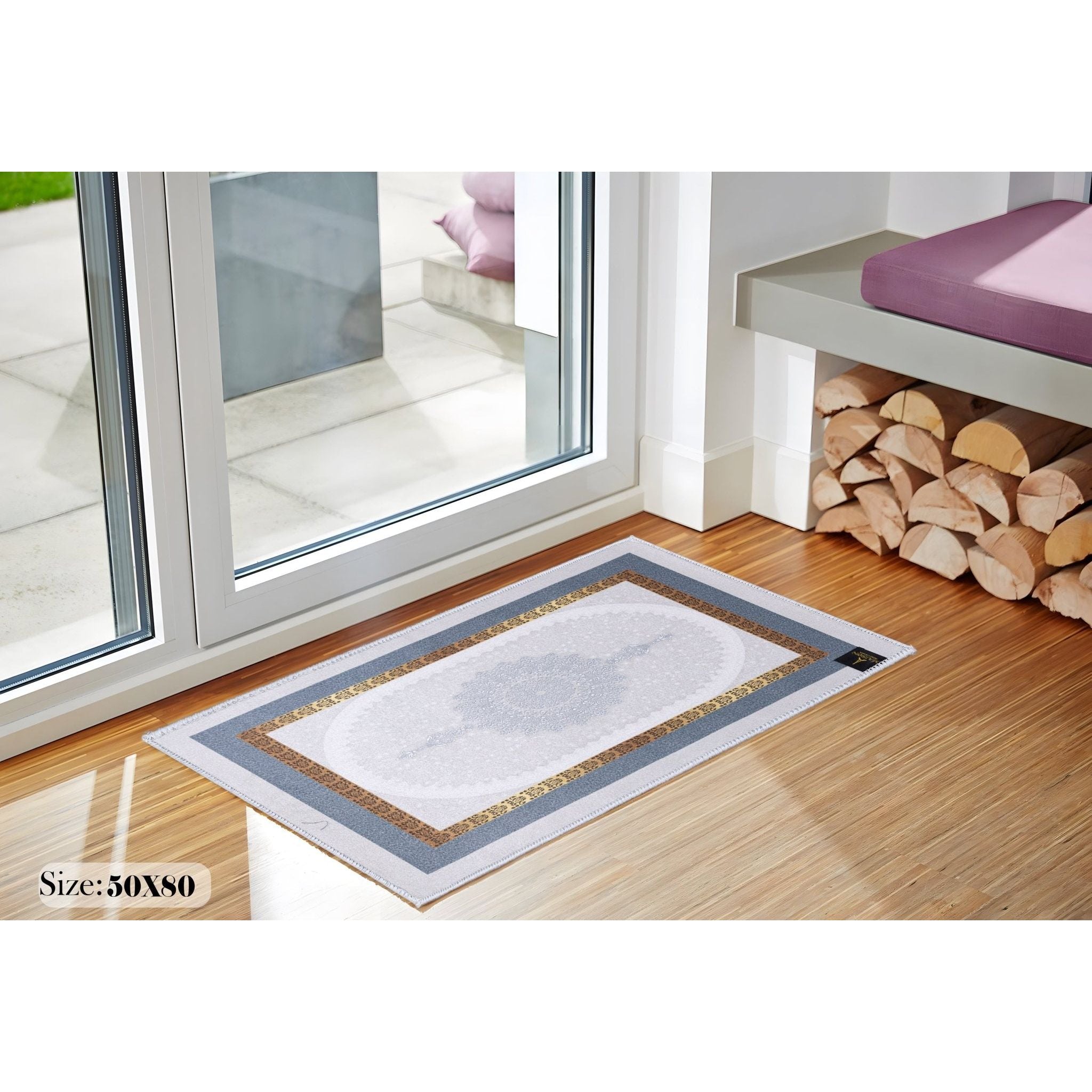 noir deco door mat vibrant