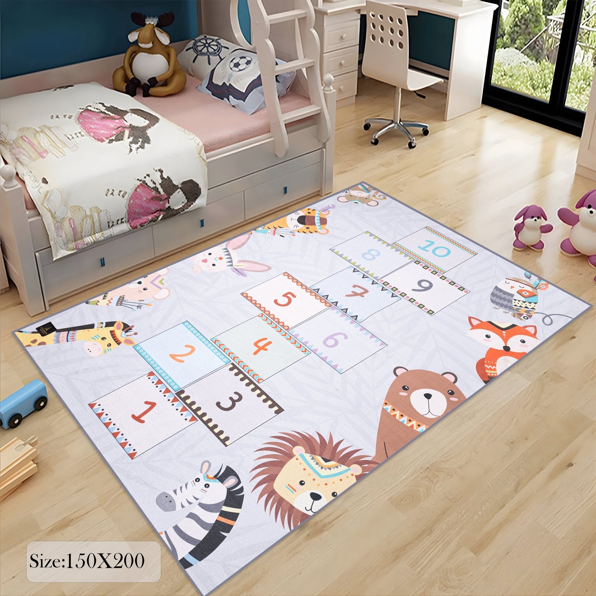 numbers journey rug soft