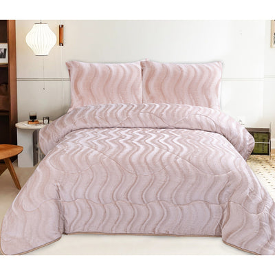 wavy lines quilt blanket cozy