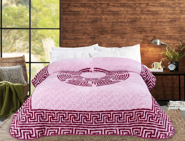 blanket printed French design (Mouve)