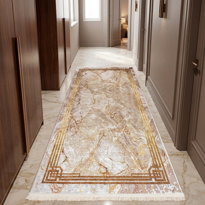 Golden Square digital corridor carpet