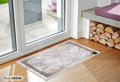 golden square Door Mat