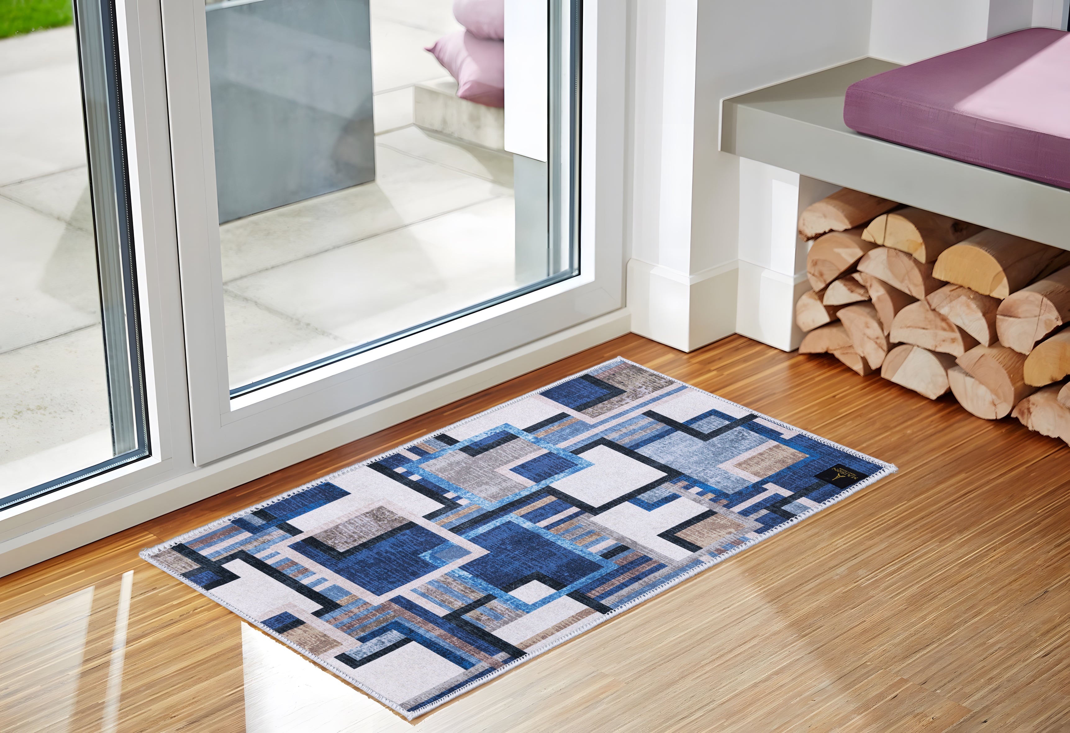 Blue Harmony Door Mat