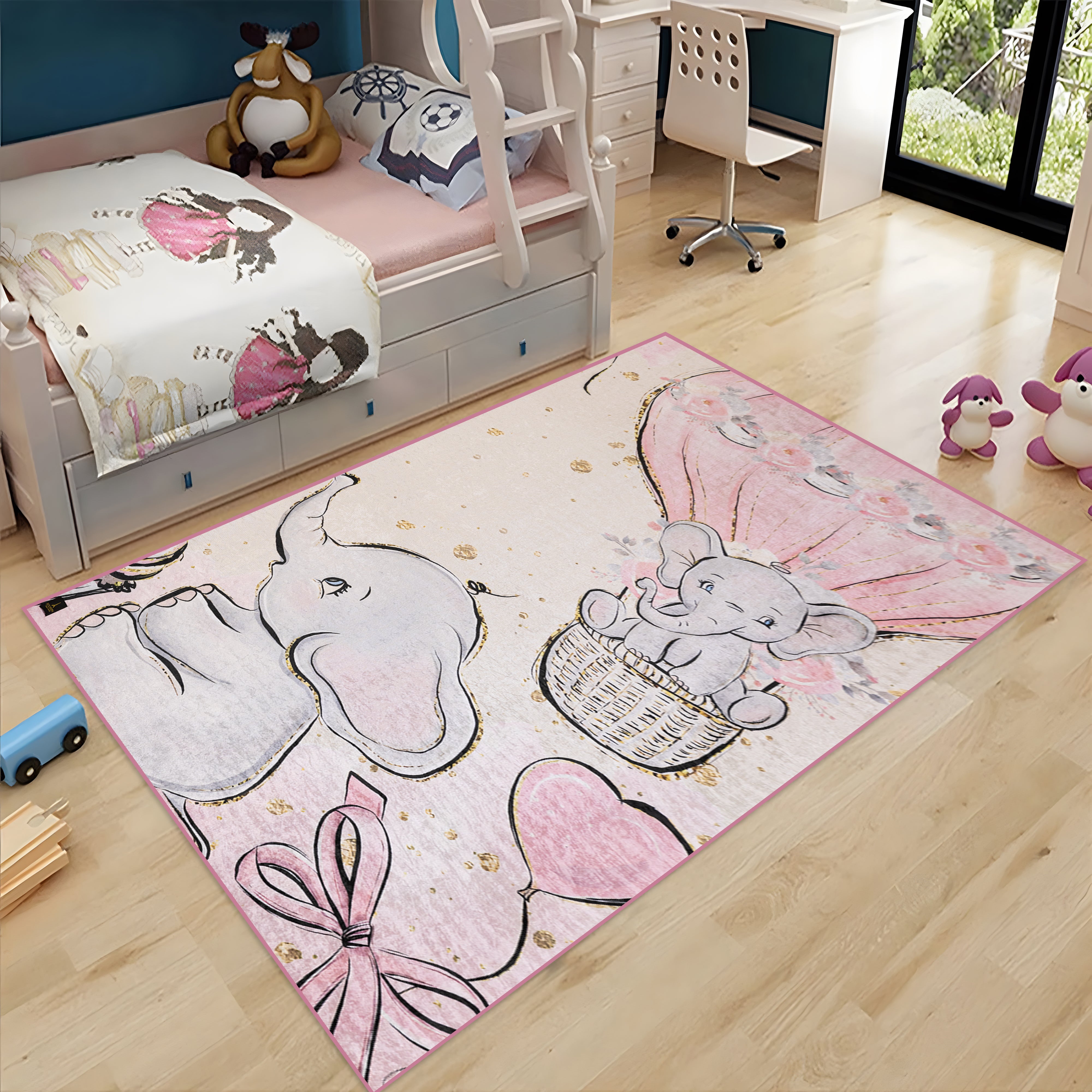 Baby Elephant Kids Digital Carpet