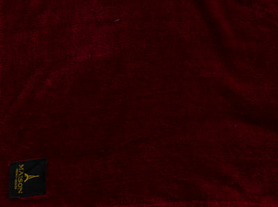 Flannel Fleece Throw Blanket (Dark Red)