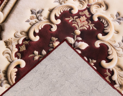 سجادة طباعة ديجيتال 7D - (بني × بيج) - Ribbon Weave