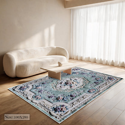 Rose Palace - (Mint) 7D Digital Carpet Printed