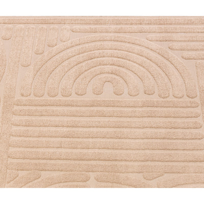 Elite Jacquard Corridor Carpet Modern Pattern (Beige)