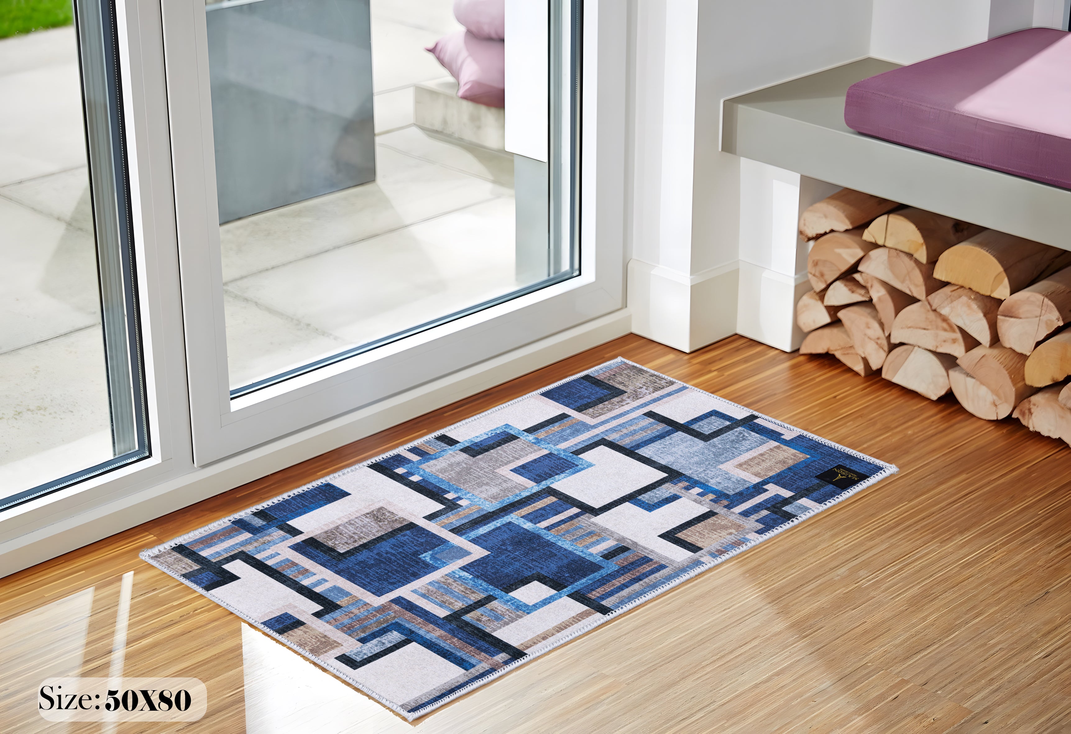 Blue Harmony Door Mat