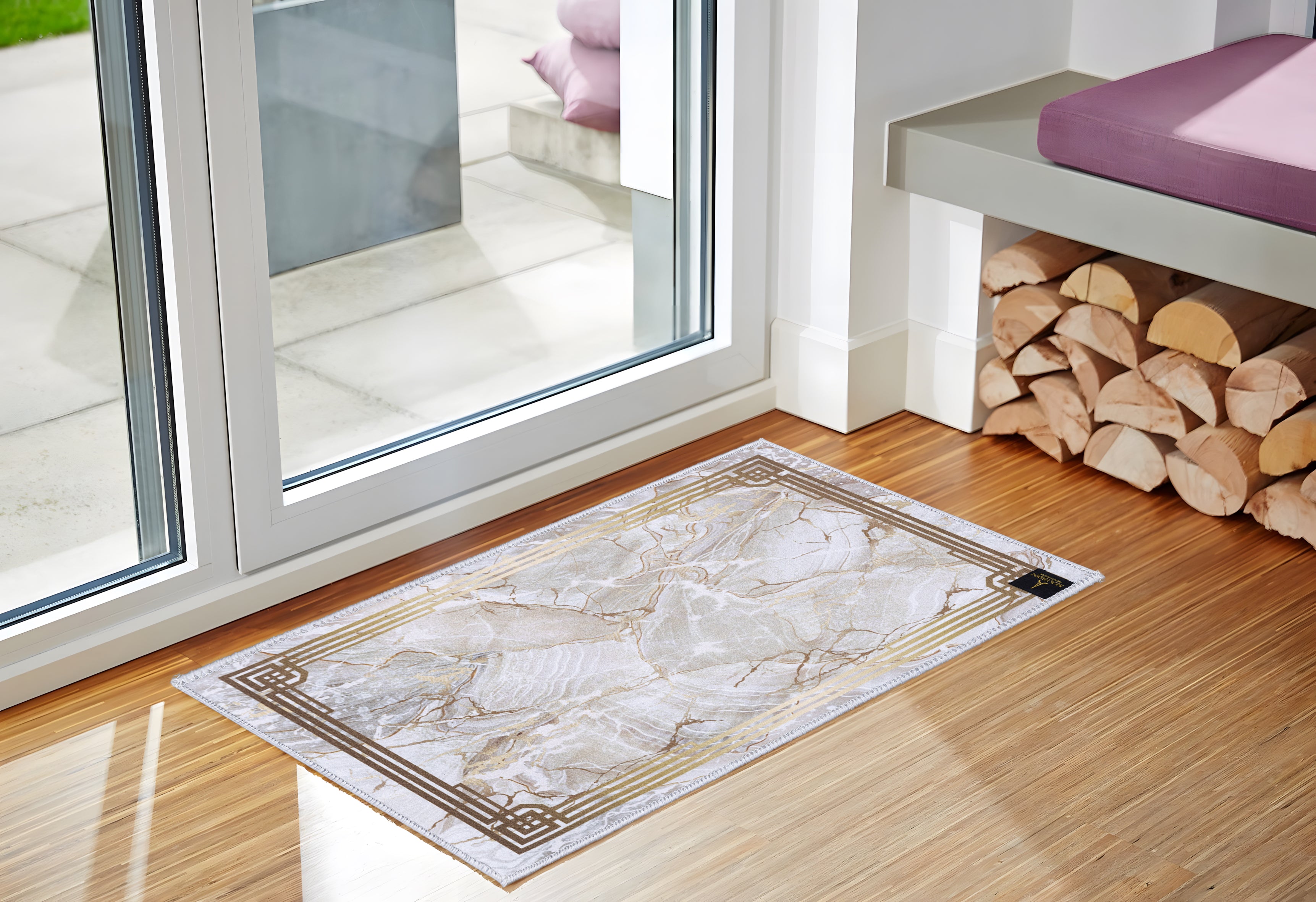 golden square Door Mat