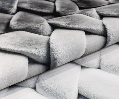Ribbon Weave - (Dark Grey) 7D Digital Carpet Printed