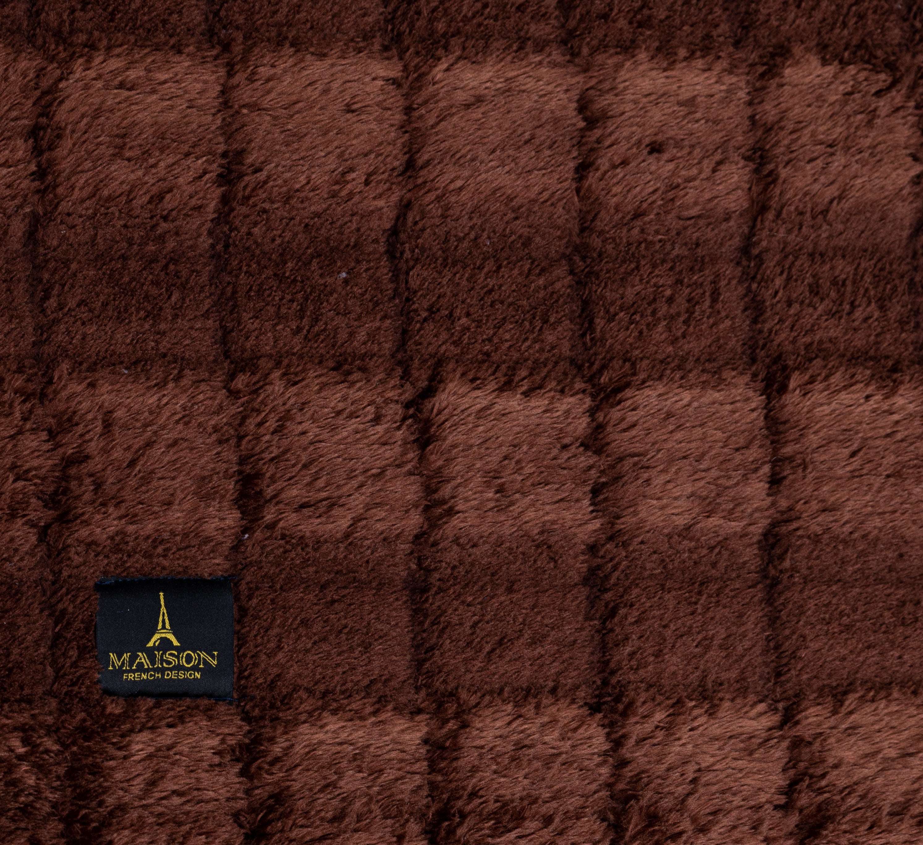 square velvet Brown