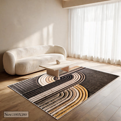 سجادة طباعة ديجيتال 7D - (بني × بيج) - Ribbon Weave