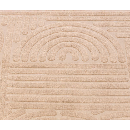 Elite Jacquard Carpet Modern Pattern (Beige)