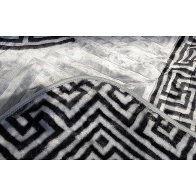 printed french blanket grey