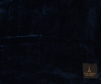Flannel Fleece Throw Blanket (Dark Blue)
