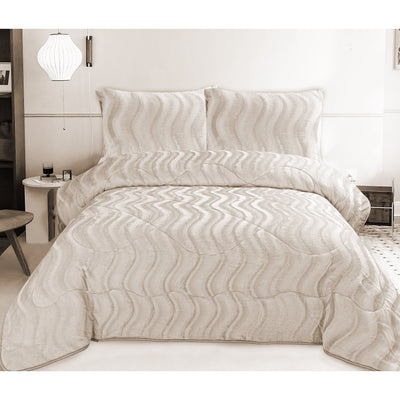 wavy lines quilt blanket cozy