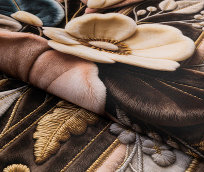 Magnolia - (Brown) 7D Digital Carpet Printed
