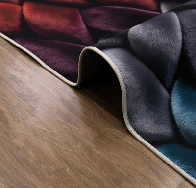 Ribbon Weave - (Orange) 7D Digital Carpet Printed