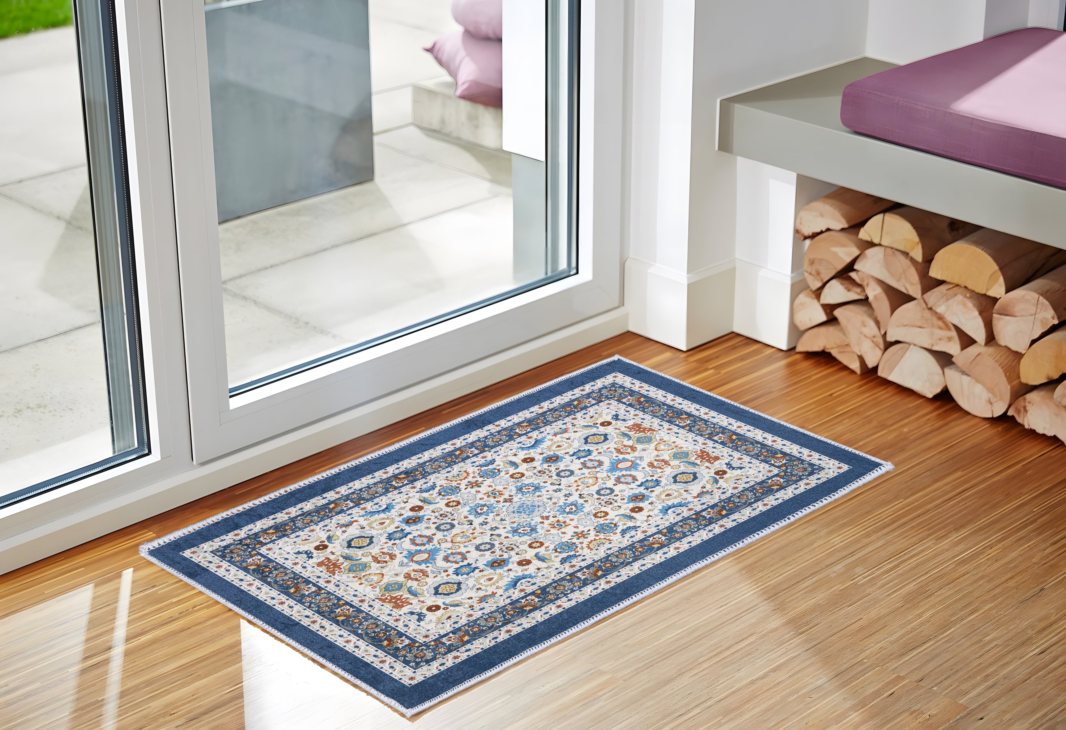 Victoria Blue Door Mat