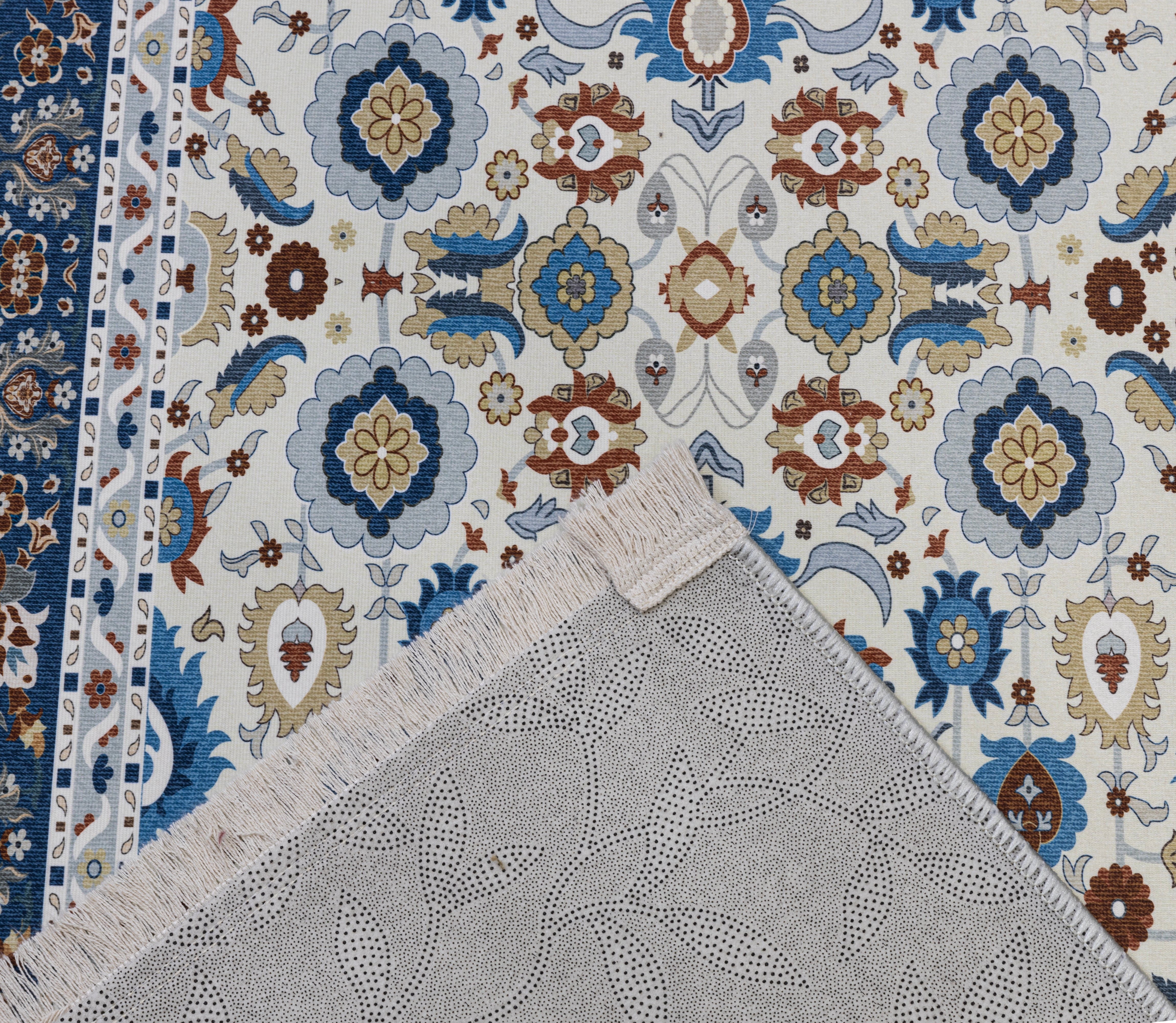 Victoria Blue digital corridor carpet