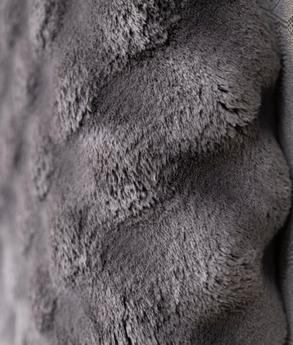 Velvet Pile Carpet Dark Grey