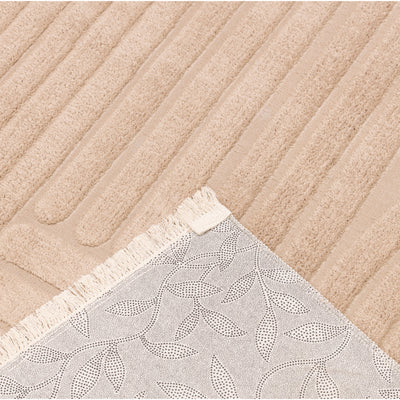 Elite Jacquard Corridor Carpet Modern Pattern (Beige)
