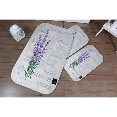 3d digital bathroom mat set