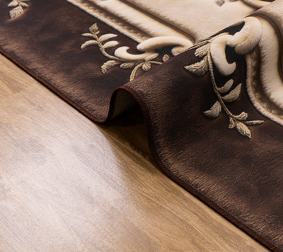 Classic Elegance - (Brown) 7D Digital Carpet Printed