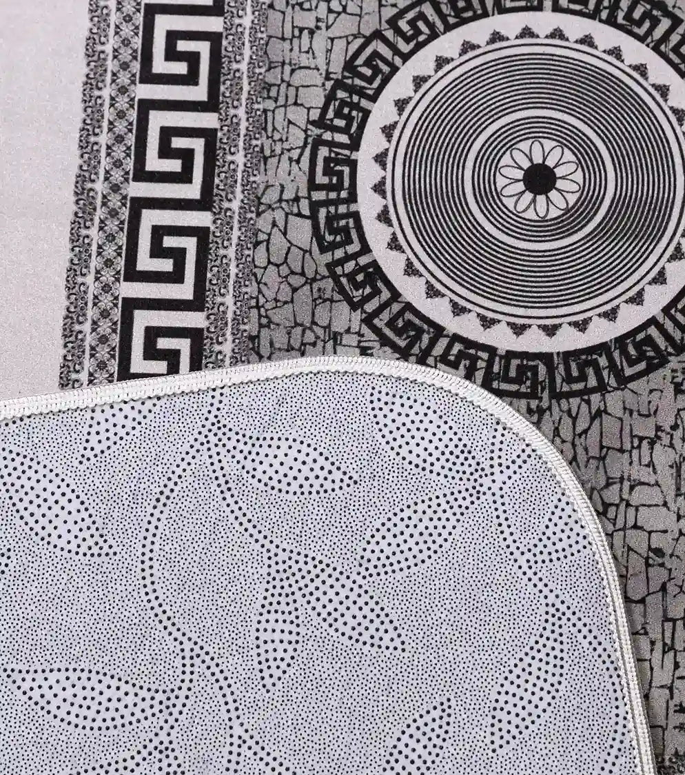 3D Digital Bathroom Mat Set Non Slip 3 Piece Bath Mat