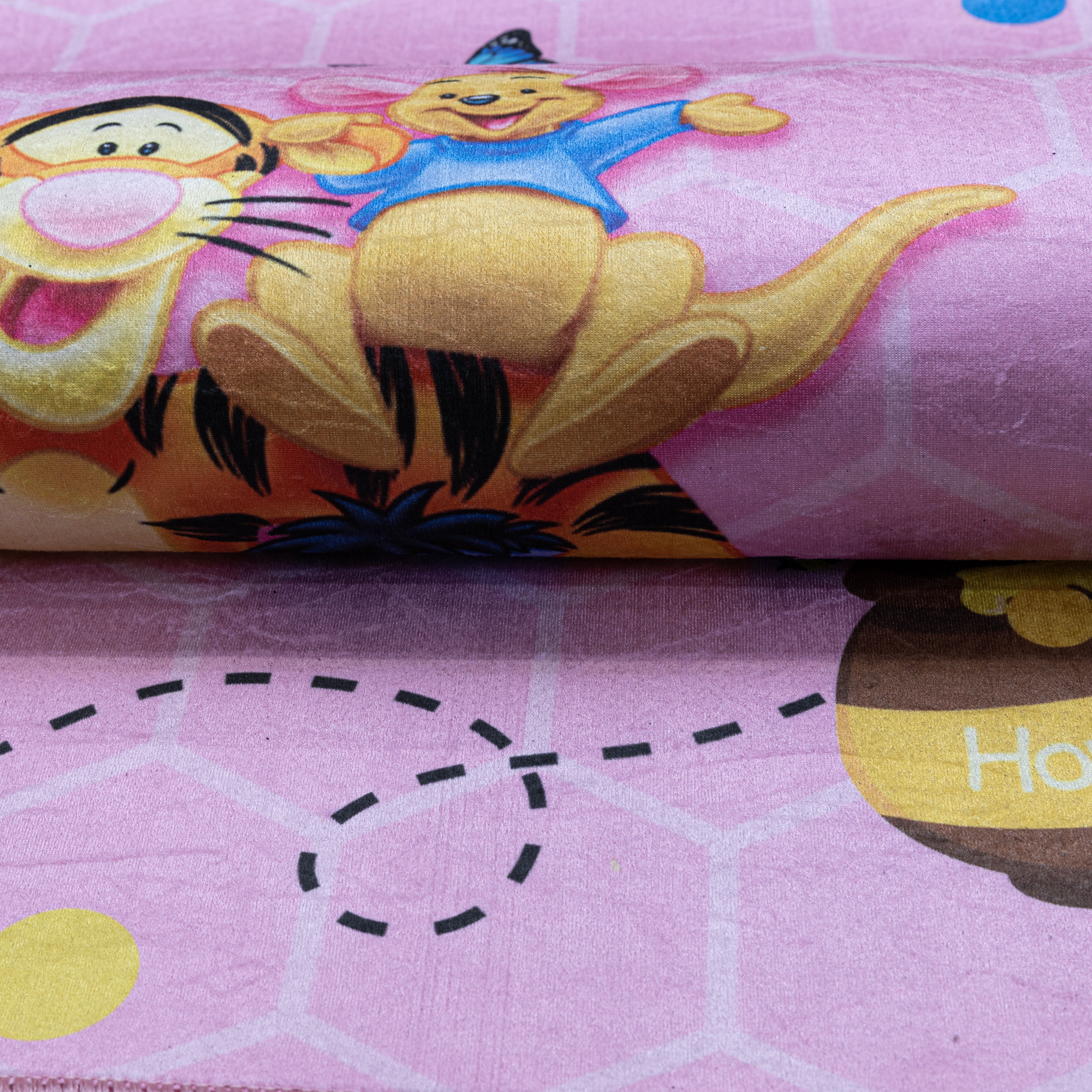 Pink Pooh Kids Digital Carpet