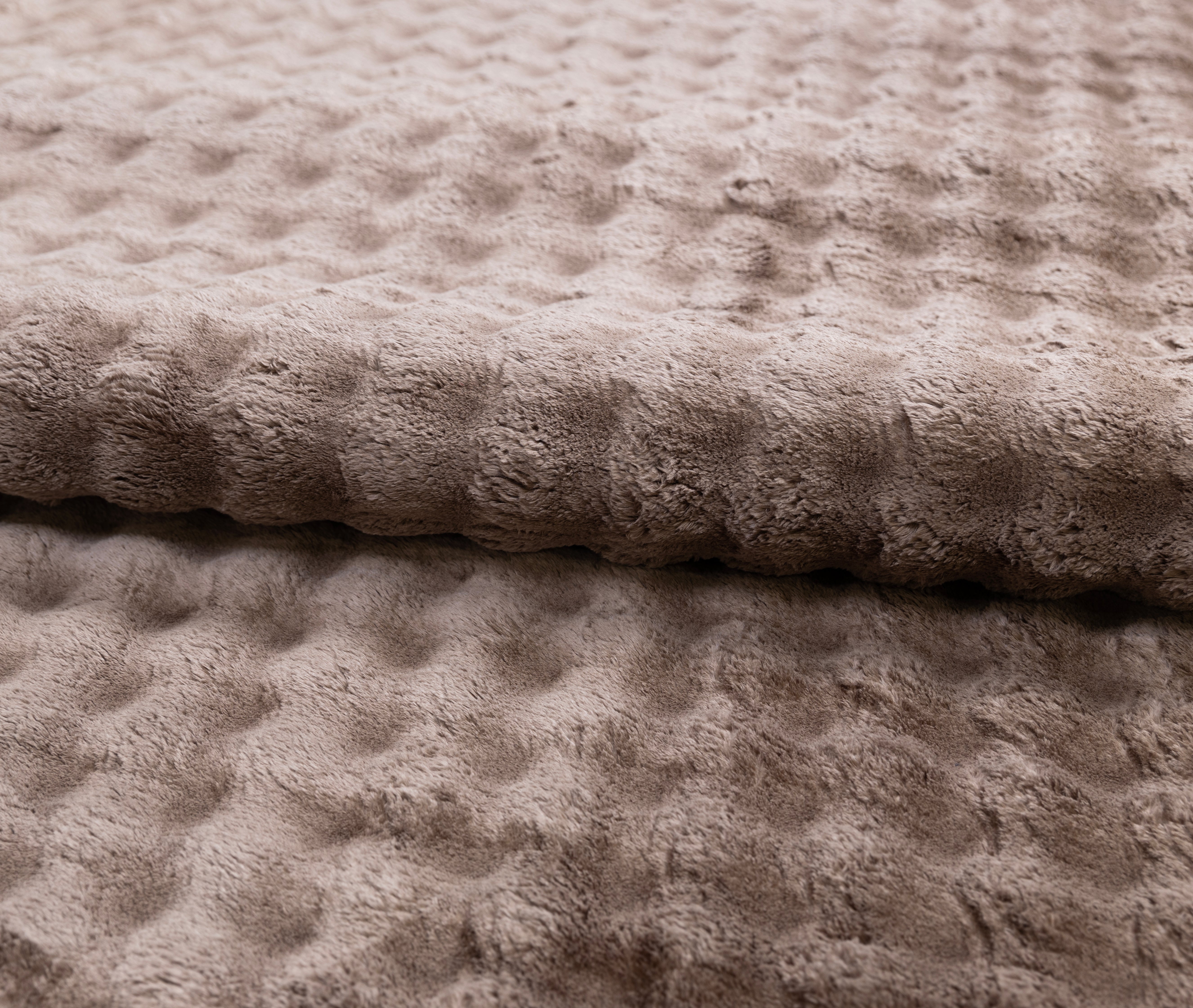 Velvet Pile Hallway Carpet Mocha