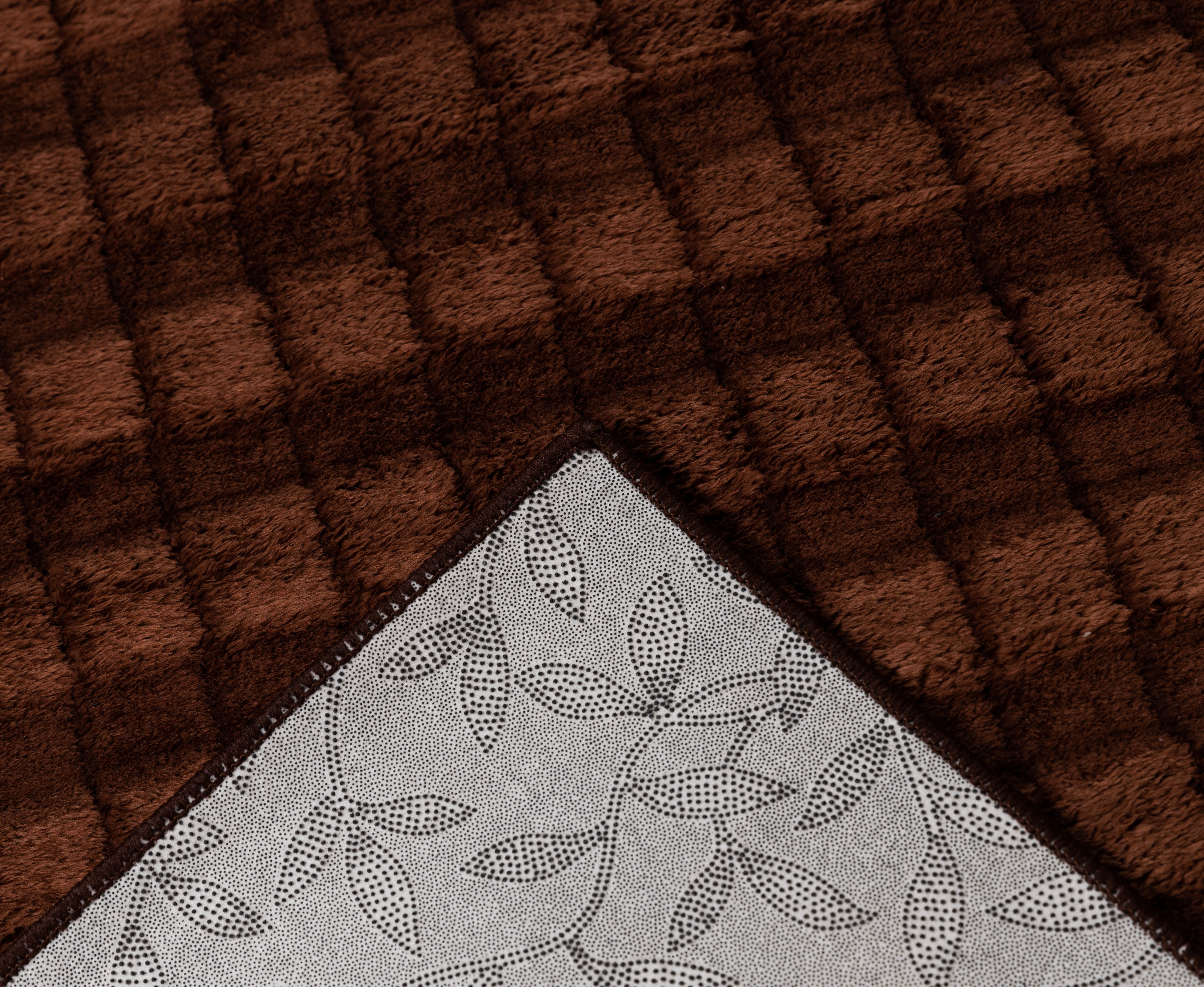 square velvet brown  corridor floor carpet