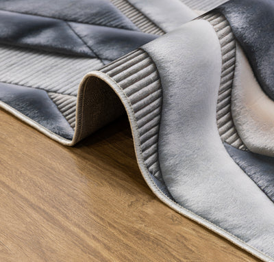 Modern Chevron - (Dark Grey) 7D Digital Carpet Printed